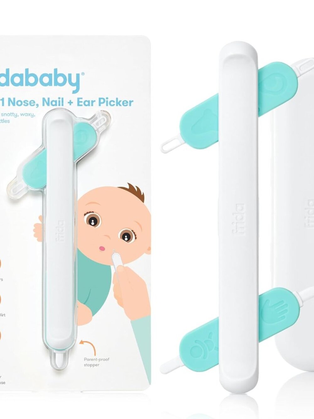 Frida Baby 3-in-1 Nose, Nail + Ear Picker by Frida Baby the Makers of NoseFrida